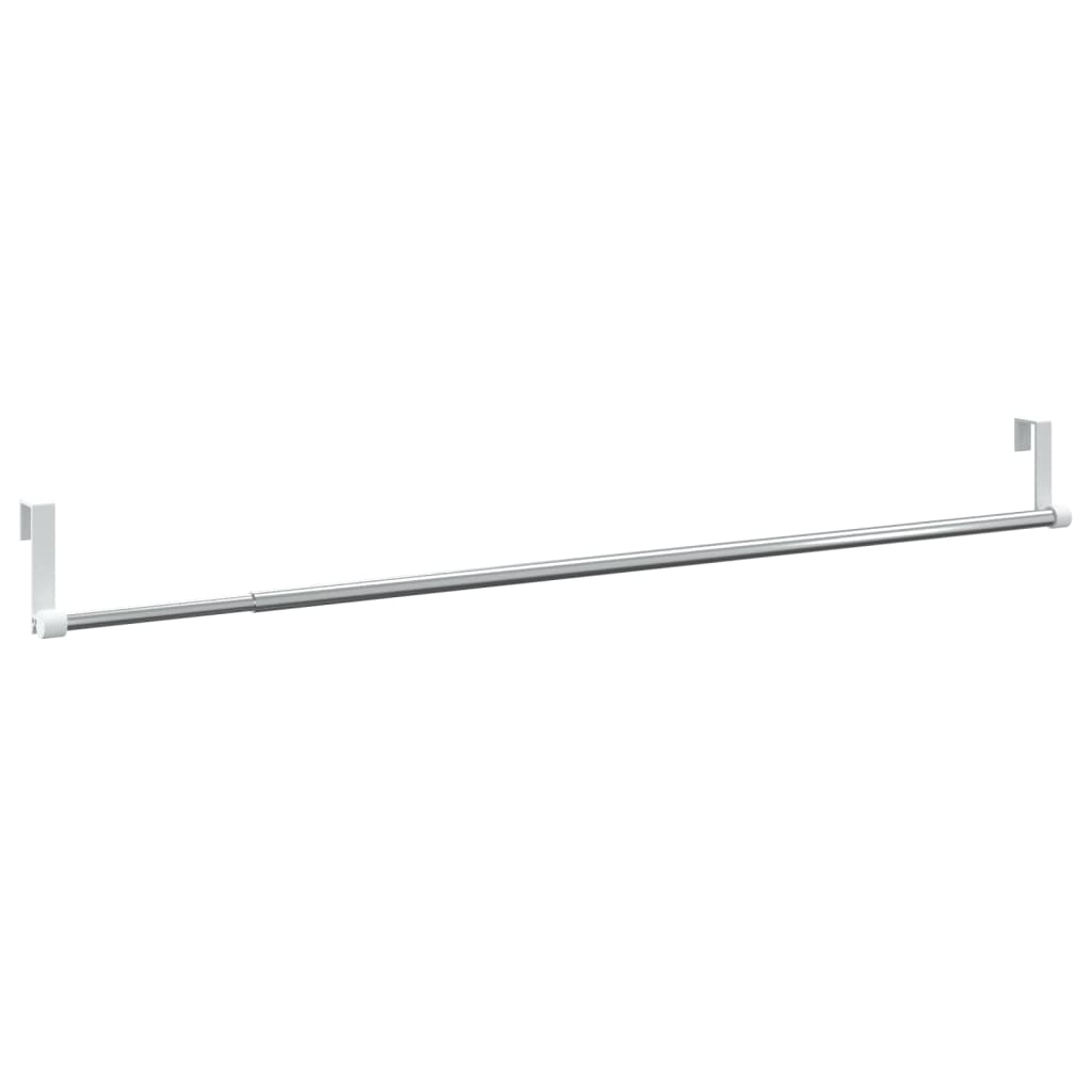 VIDAXL-Vorhangschienen 2 Stcs 60-105 cm Aluminium weiß und silberfarben