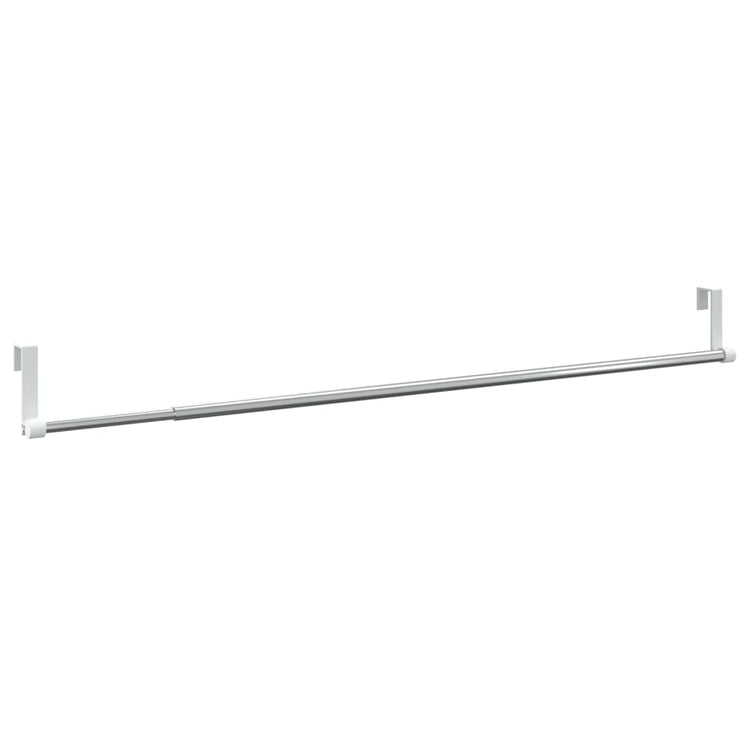 VIDAXL-Vorhangschienen 2 Stcs 60-105 cm Aluminium weiß und silberfarben