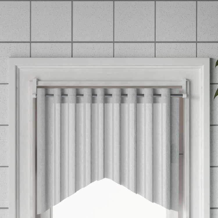 VIDAXL-Vorhangschienen 2 Stcs 60-105 cm Aluminium weiß und silberfarben