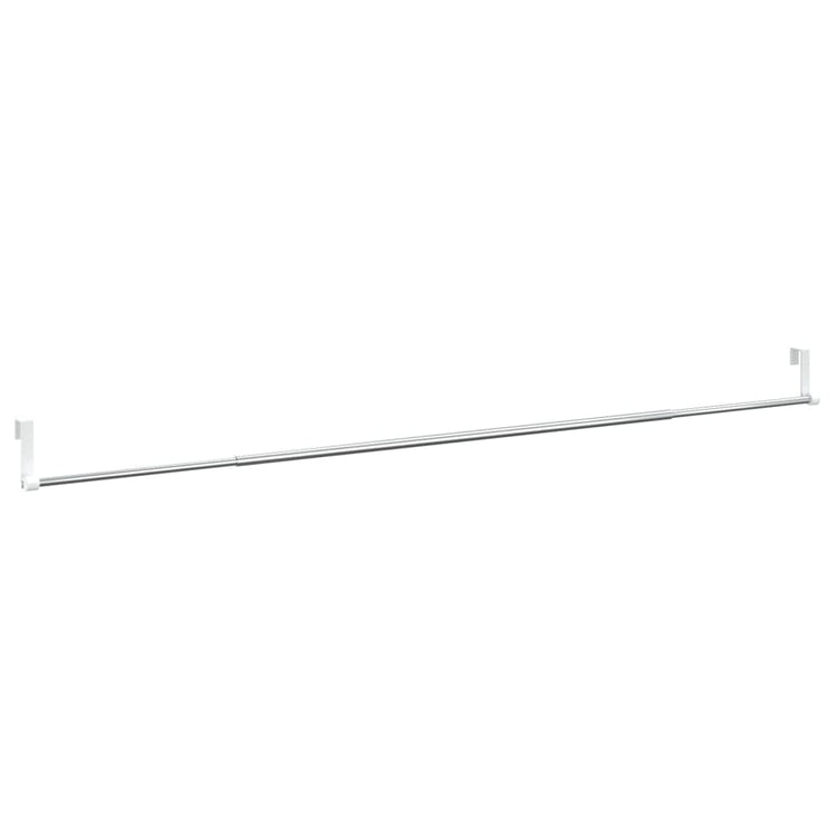 Vidaxl-Vorhangschienen 2 Stcs 90-135 cm Aluminium weiß und silberfarben