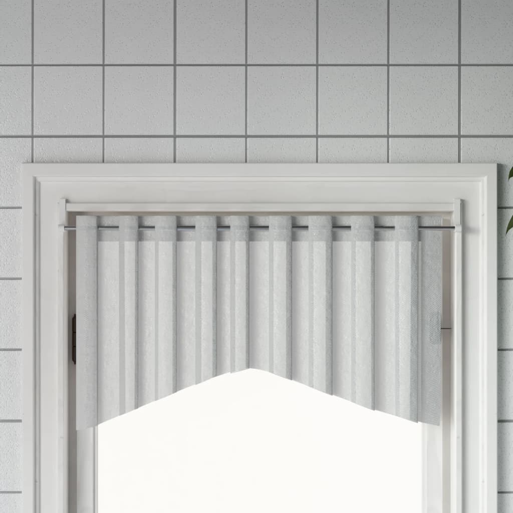 Vidaxl-Vorhangschienen 2 Stcs 90-135 cm Aluminium weiß und silberfarben
