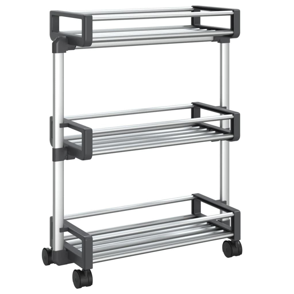 VIDAXL -LAGER RAKE 59x20x75 cm Aluminium