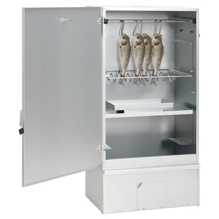 VIDAXL BBQ Rauchofen mit Holzchips 44,5 x 29 x 83 cm Stahl
