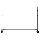 Vidaxl Hintergrund Standard 305x243 cm Stahlschwarz - afbeelding 3