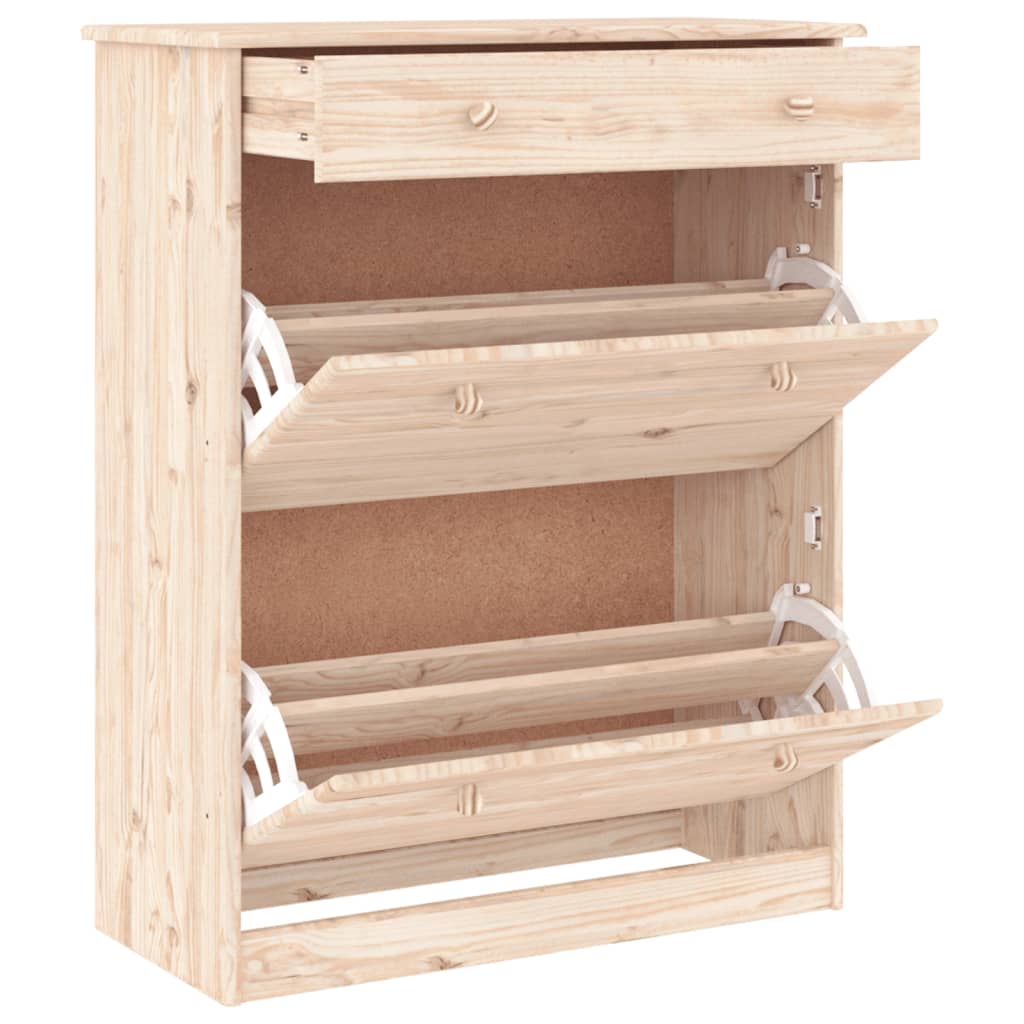 Vidaxl Schuhschrank Alta 77x35x96 cm Festkiefer