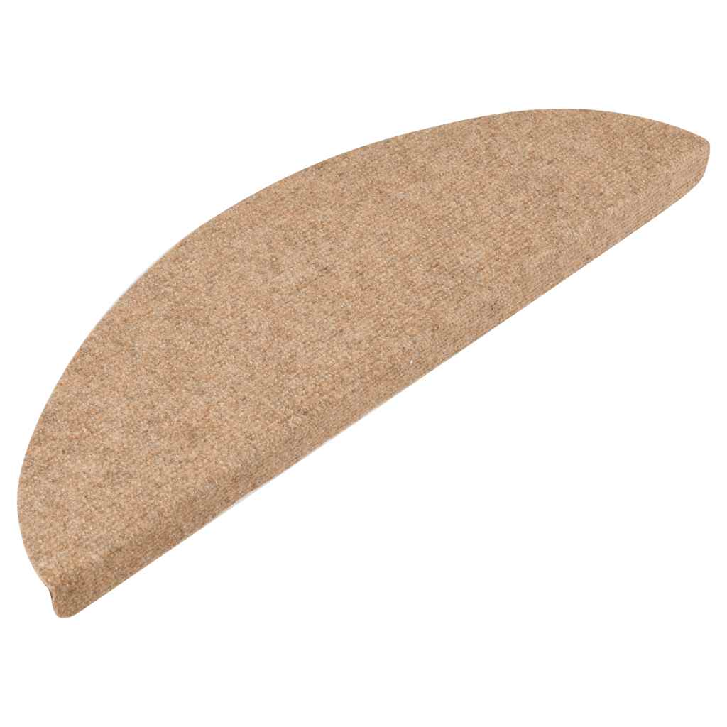 Vidaxl Treppenmatten Selbstadhäsiv 10 ST 56x17x3 cm Beige