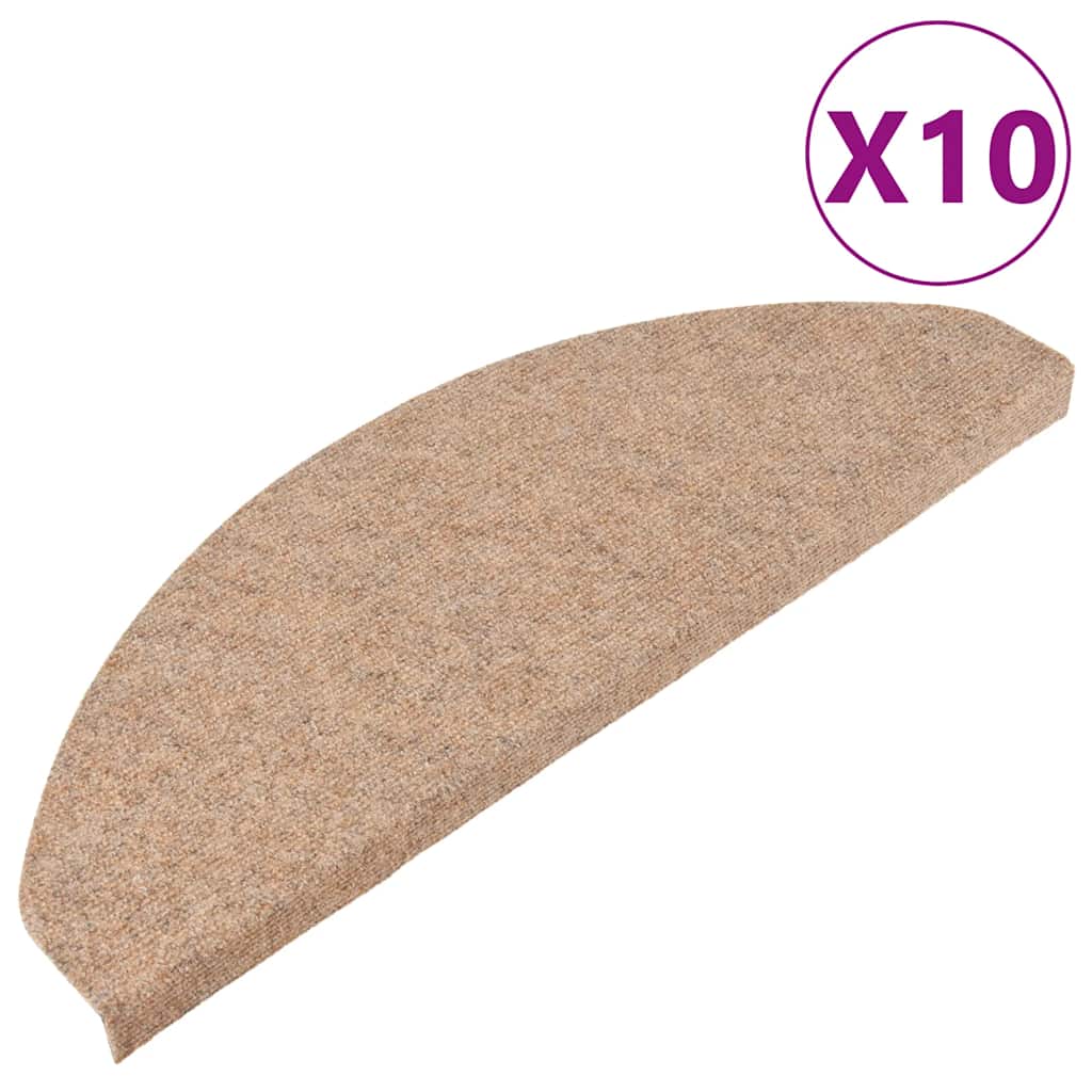 Vidaxl -Treppen selbst -adhäsiv 10 ST 65x22.5x3,5 cm Beige