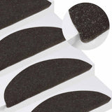Vidaxl Treppenmatten selbstadhäsiv 10 ST 56x17x3 cm Schwarz - afbeelding 1