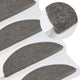 Vidaxl -Treppenmatten Selbstadhäsiv 10 ST 56x17x3 cm Grau