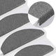 Vidaxl -Treppenmatten Selbstadhäsiv 10 ST 65x22.5x3,5 cm Grau