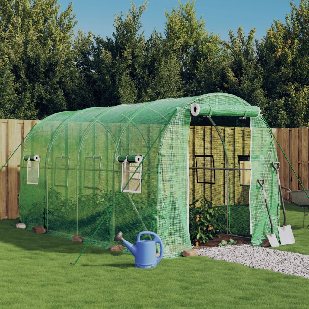 Vidaxl Tuinkas mit Stahlrahmen 8 m² 4x2x2 m