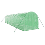 Vidaxl Tuinkas mit Stahlrahmen 20 m² 10 x 2 x 2 grün - afbeelding 3