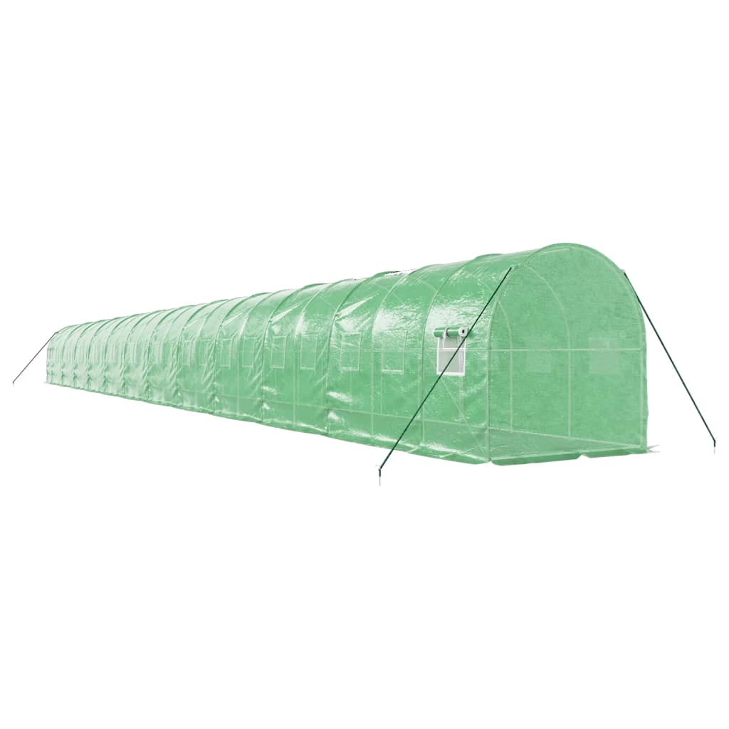 Vidaxl Tuinkas mit Stahlrahmen 48 m² 24x2x2 m Grün
