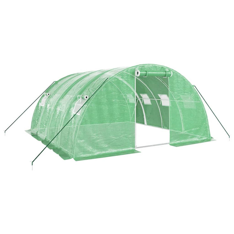 Vidaxl Tuinkas mit Stahlrahmen 16 m² 4x4x2 m Grün