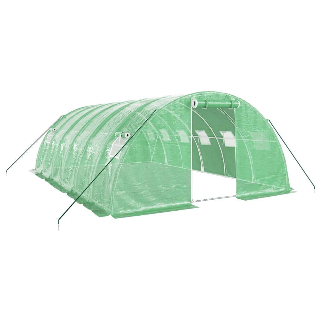 Vidaxl Tuinkas mit Stahlrahmen 24 m² 6x4x2 m Grün