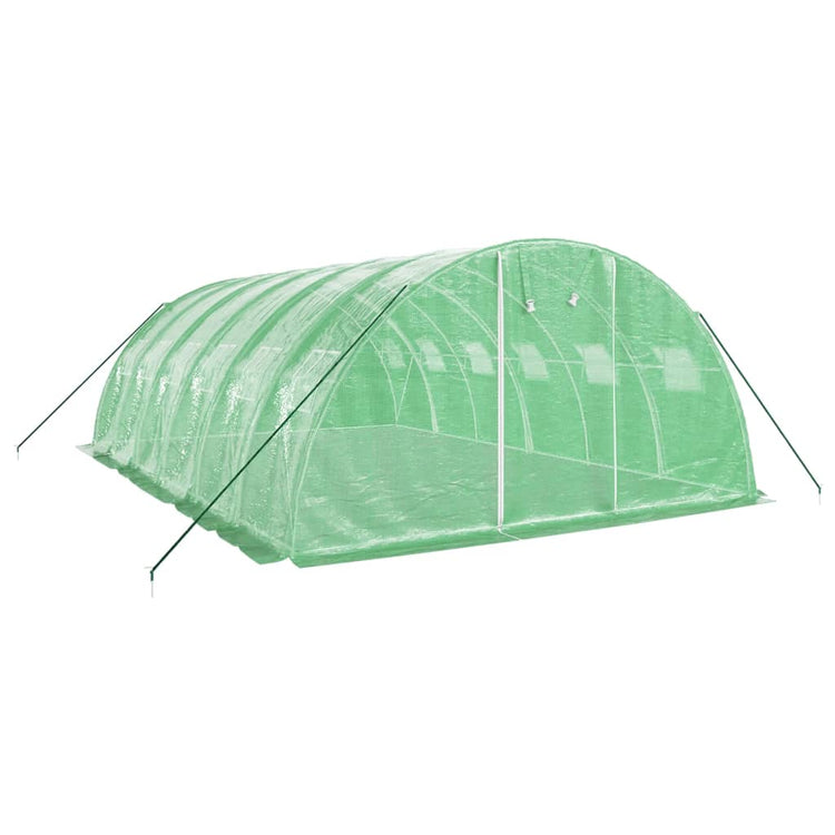 Vidaxl Tuinkas mit Stahlrahmen 24 m² 6x4x2 m Grün
