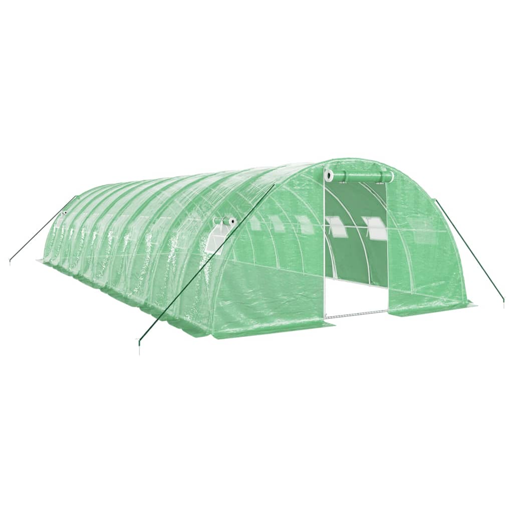 Vidaxl Tuinkas mit Stahlrahmen 40 m² 10 x 4 x 2 grün