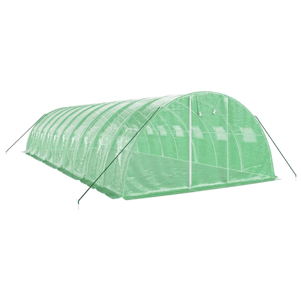 Vidaxl Tuinkas mit Stahlrahmen 40 m² 10 x 4 x 2 grün