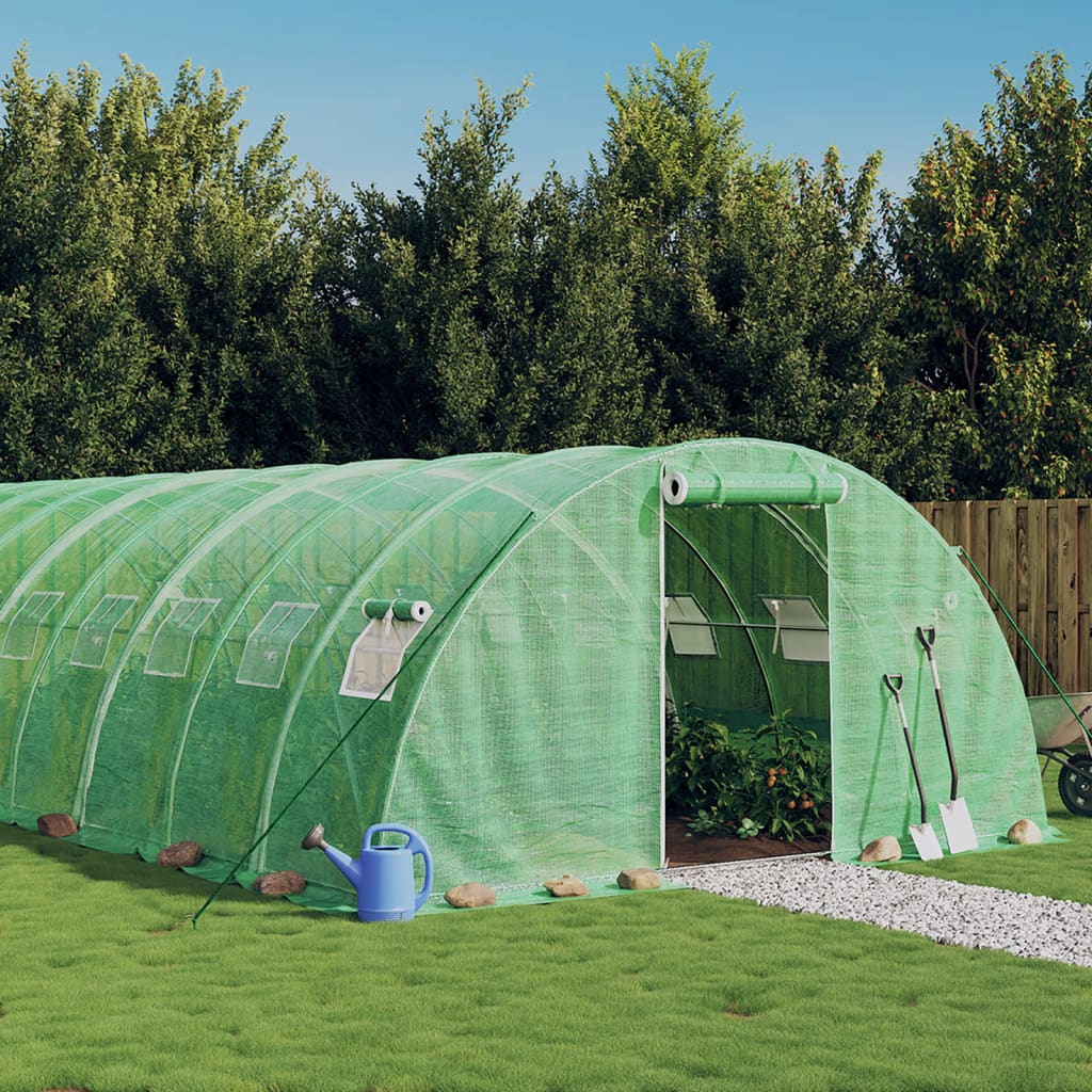 Vidaxl Tuinkas mit Stahlrahmen 40 m² 10 x 4 x 2 grün