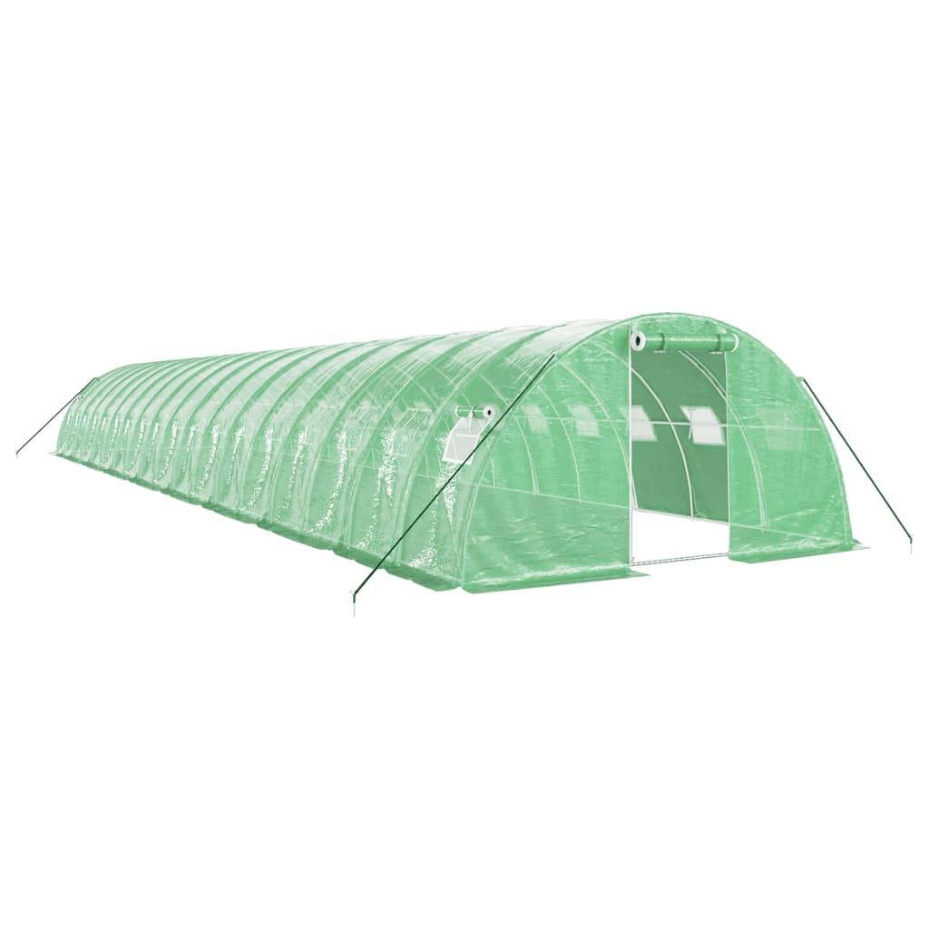 Vidaxl Tuinkas mit Stahlrahmen 72 m² 18x4x2 m Grün