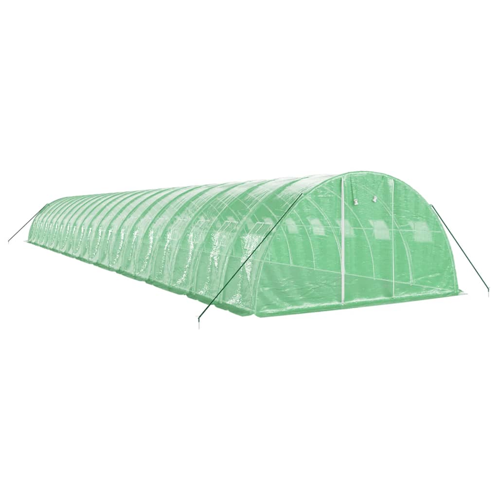 Vidaxl Tuinkas mit Stahlrahmen 80 m² 20x4x2 m Grün
