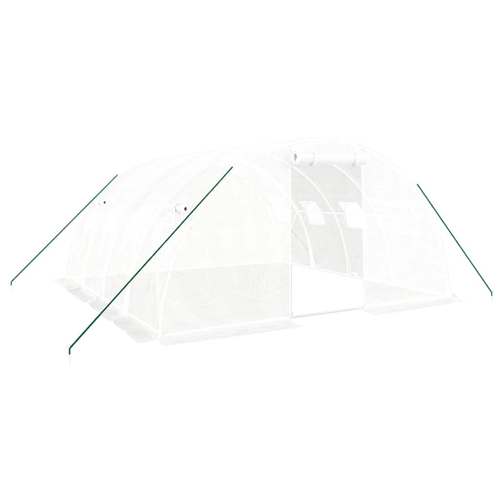 Vidaxl Tuinkas mit Stahlrahmen 16 m² 4x4x2 m weiß