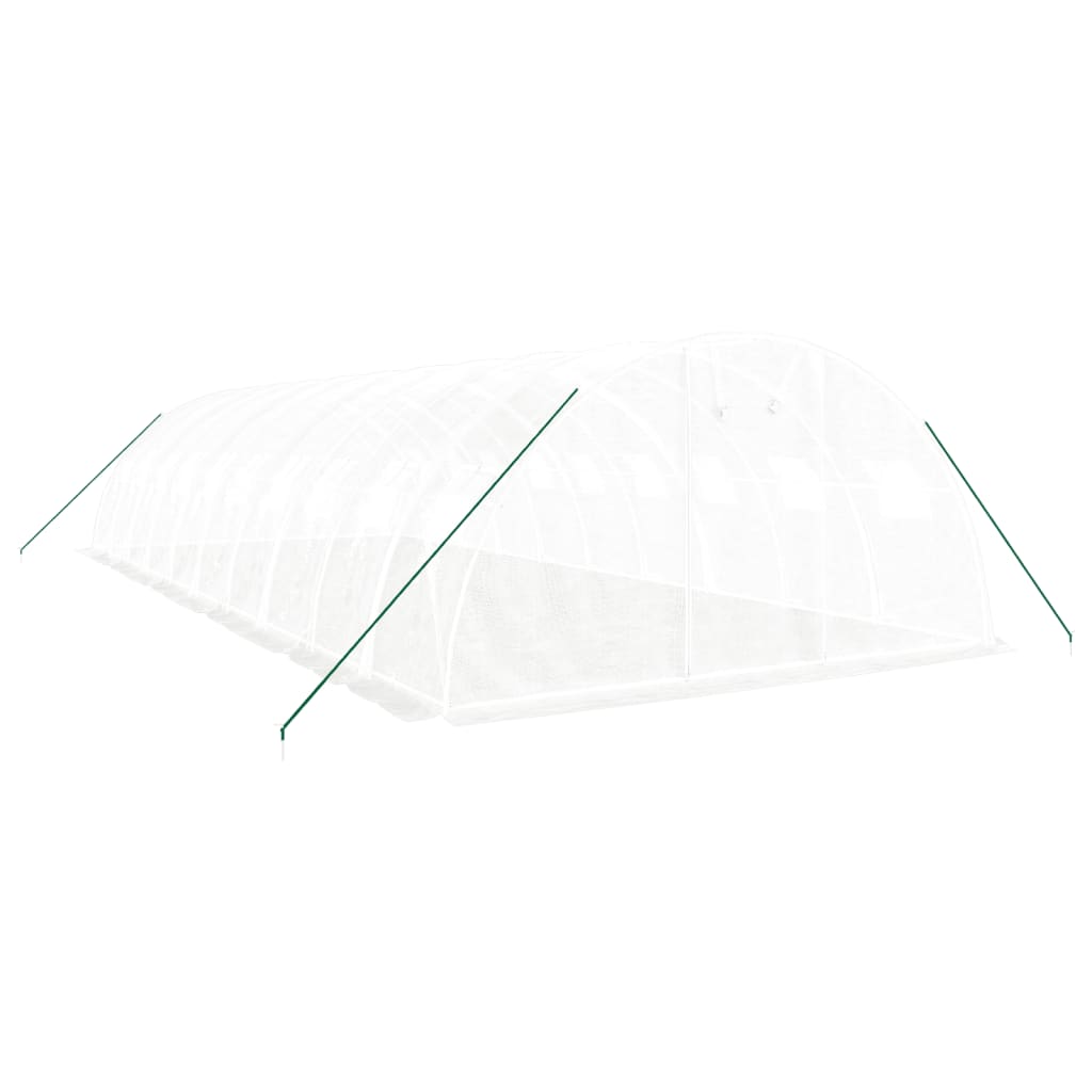 Vidaxl Tuinkas mit Stahlrahmen 40 m² 10 x 4 x 2 weiß