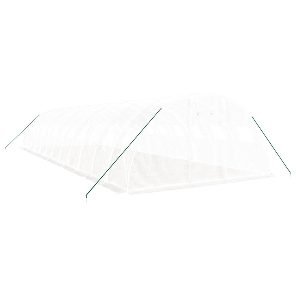 Vidaxl Tuinkas mit Stahlrahmen 48 m² 12 x 4x2 m weiß