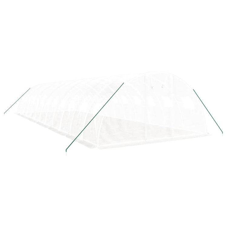 Vidaxl Tuinkas mit Stahlrahmen 48 m² 12 x 4x2 m weiß