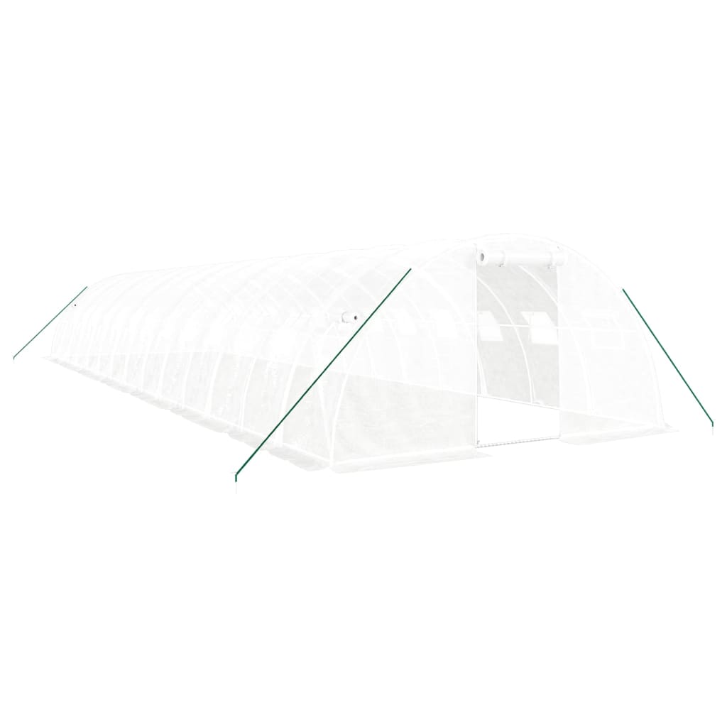Vidaxl Tuinkas mit Stahlrahmen 56 m² 14x4x2 m weiß