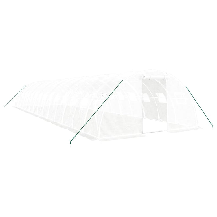 Vidaxl Tuinkas mit Stahlrahmen 56 m² 14x4x2 m weiß