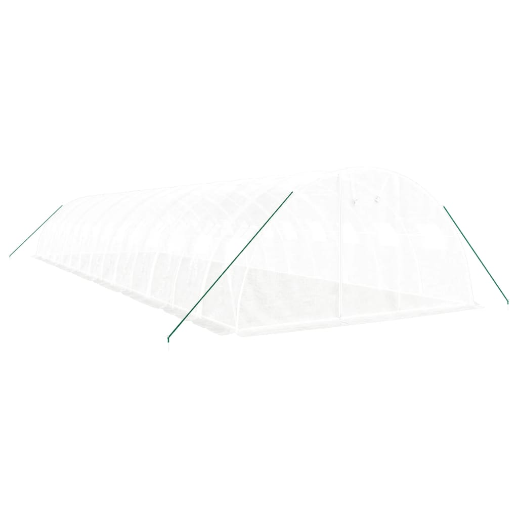 Vidaxl Tuinkas mit Stahlrahmen 56 m² 14x4x2 m weiß