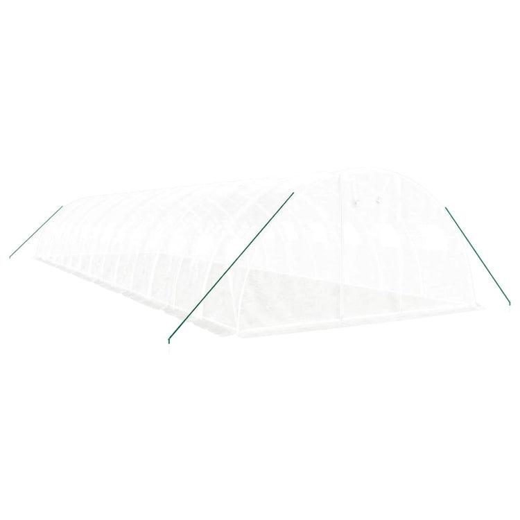 Vidaxl Tuinkas mit Stahlrahmen 56 m² 14x4x2 m weiß