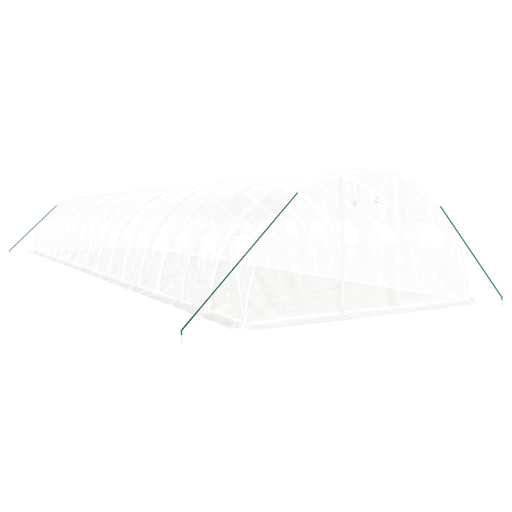 Vidaxl Tuinkas mit Stahlrahmen 64 m² 16x4x2 m Weiß