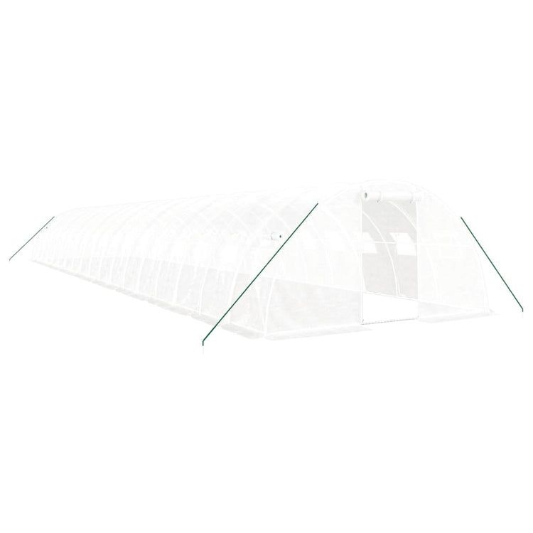 Vidaxl Tuinkas mit Stahlrahmen 72 m² 18x4x2 m weiß