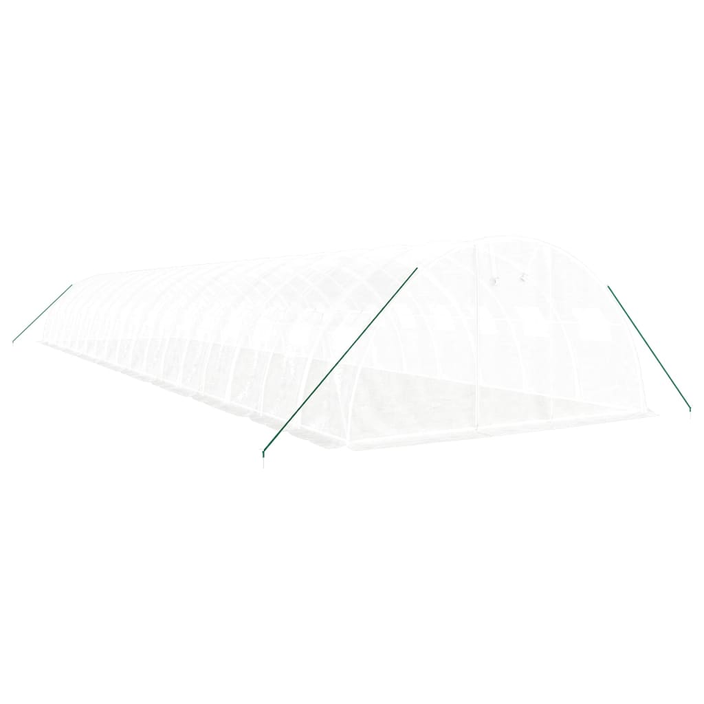 Vidaxl Tuinkas mit Stahlrahmen 72 m² 18x4x2 m weiß