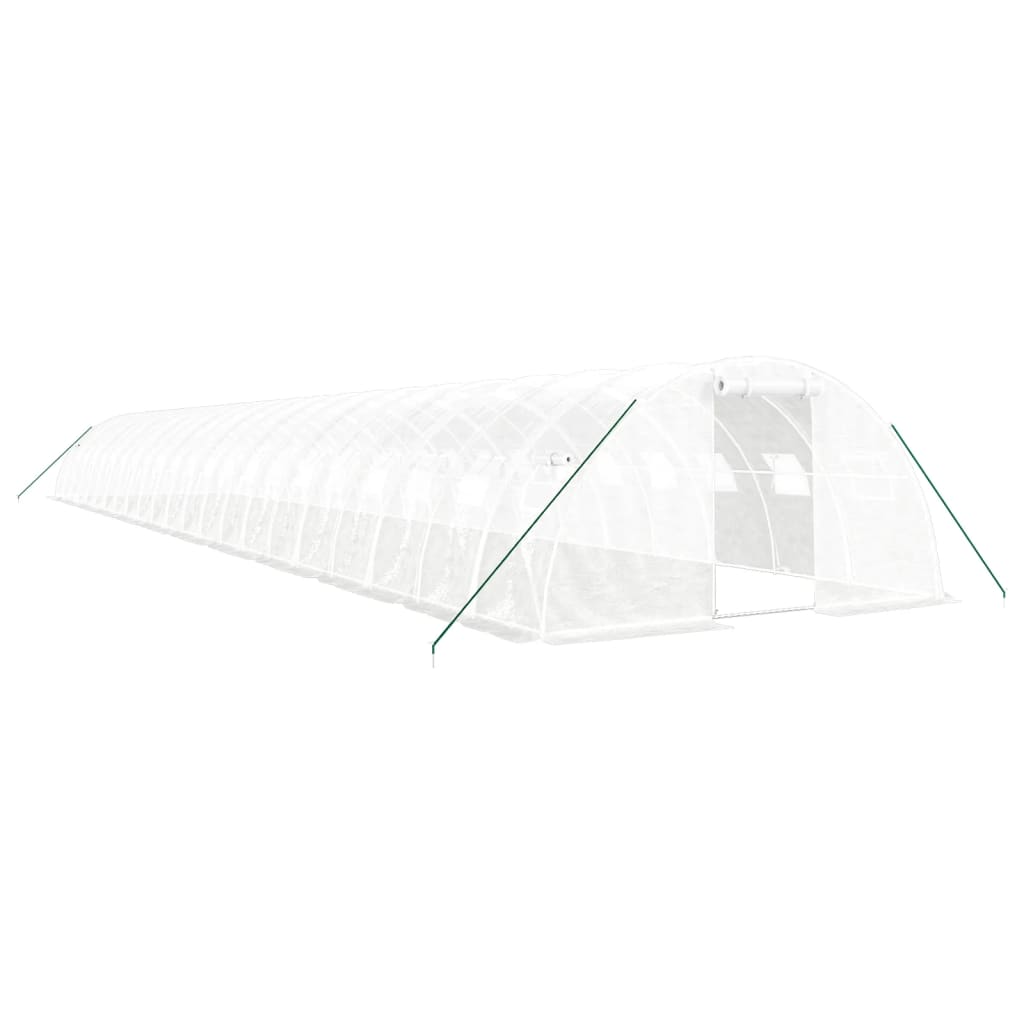 Vidaxl Tuinkas mit Stahlrahmen 88 m² 22x4x2 m weiß