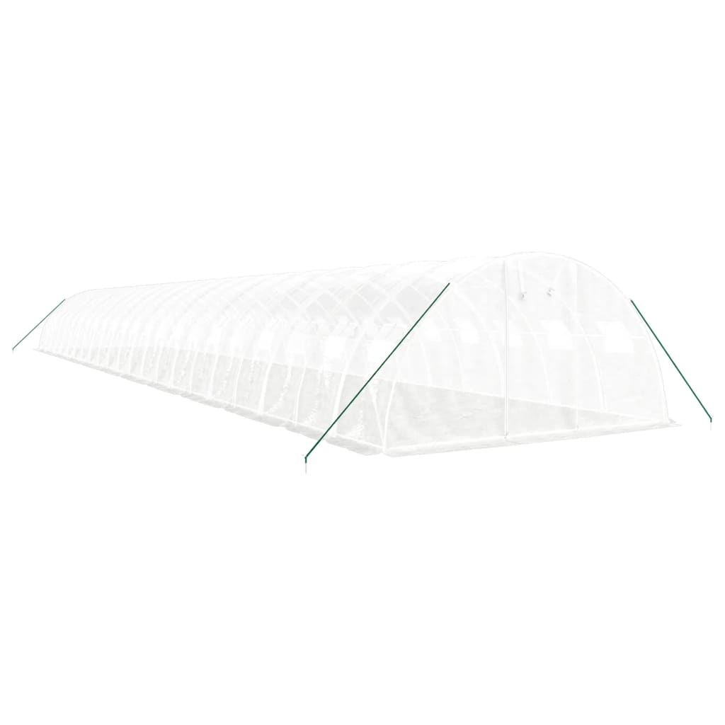 Vidaxl Tuinkas mit Stahlrahmen 88 m² 22x4x2 m weiß