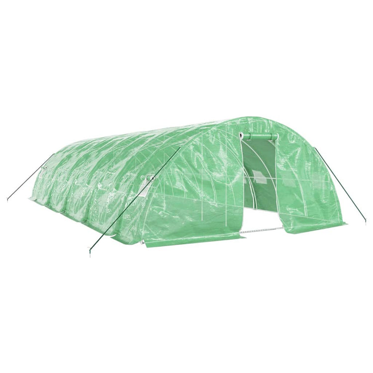 Vidaxl Tuinkas mit Stahlrahmen 50 m² 10 x 5 x 2,3 m Grün