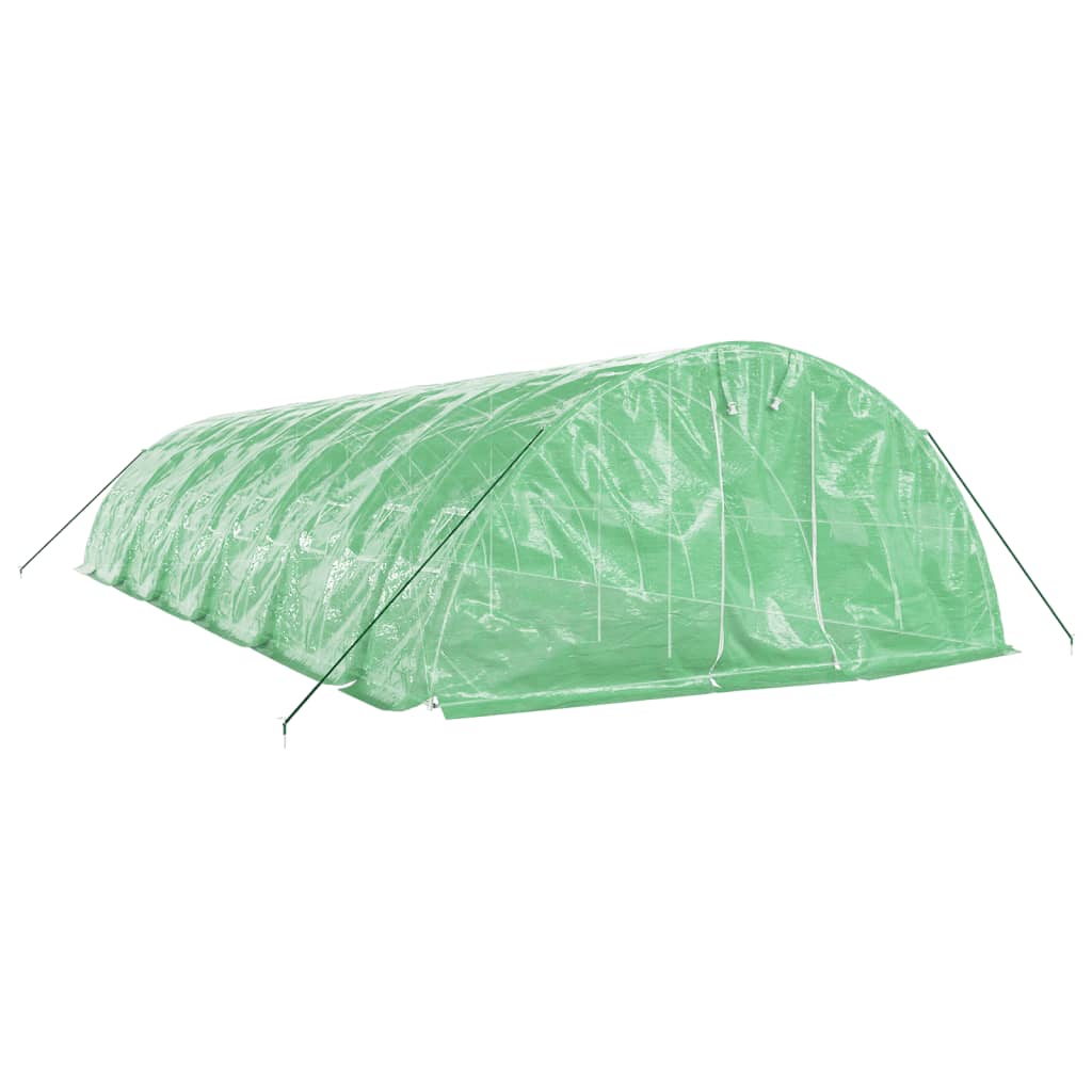 Vidaxl Tuinkas mit Stahlrahmen 60 m² 12 x 5 x 2,3 m Grün