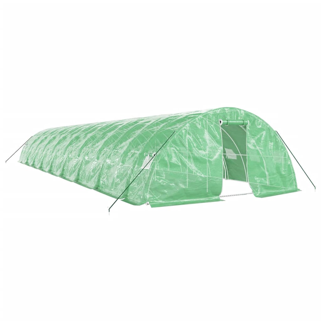 Vidaxl Tuinkas mit Stahlrahmen 90 m² 18x5x2,3 m Grün