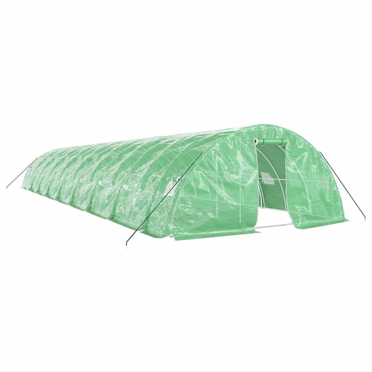 Vidaxl Tuinkas mit Stahlrahmen 90 m² 18x5x2,3 m Grün