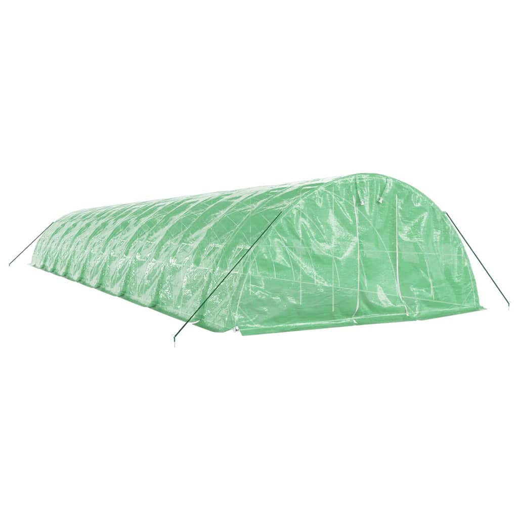 Vidaxl Tuinkas mit Stahlrahmen 90 m² 18x5x2,3 m Grün