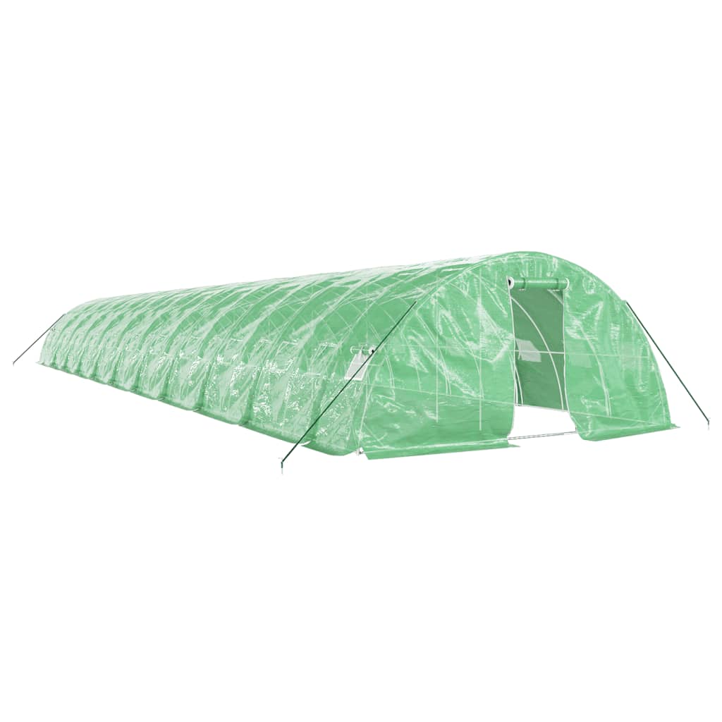 Vidaxl Tuinkas mit Stahlrahmen 110 m² 22x5x2,3 m Grün