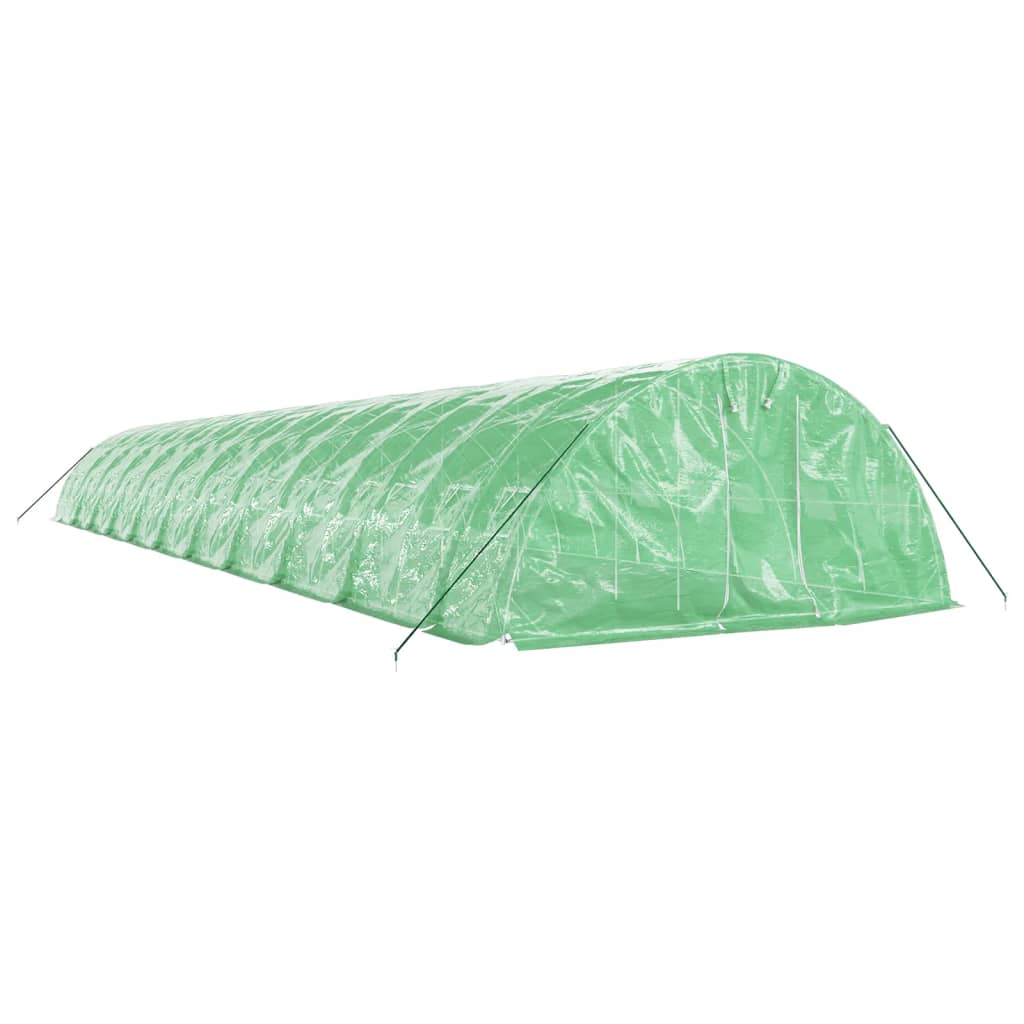 Vidaxl Tuinkas mit Stahlrahmen 110 m² 22x5x2,3 m Grün