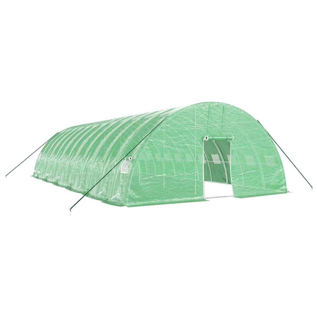Vidaxl Tuinkas mit Stahlrahmen 72 m² 12 x 6 x 2,85 m Grün