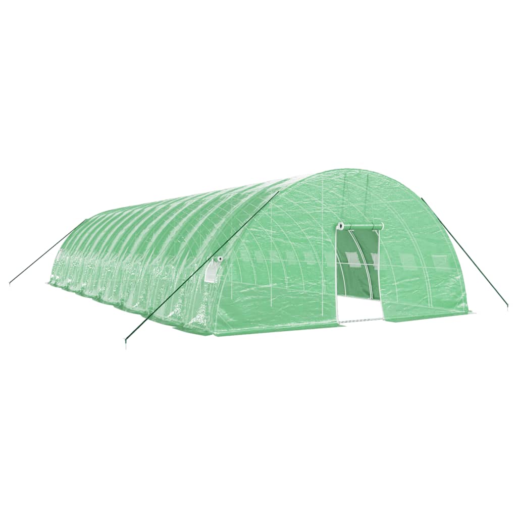 Vidaxl Tuinkas mit Stahlrahmen 84 m² 14x6x2,85 m Grün