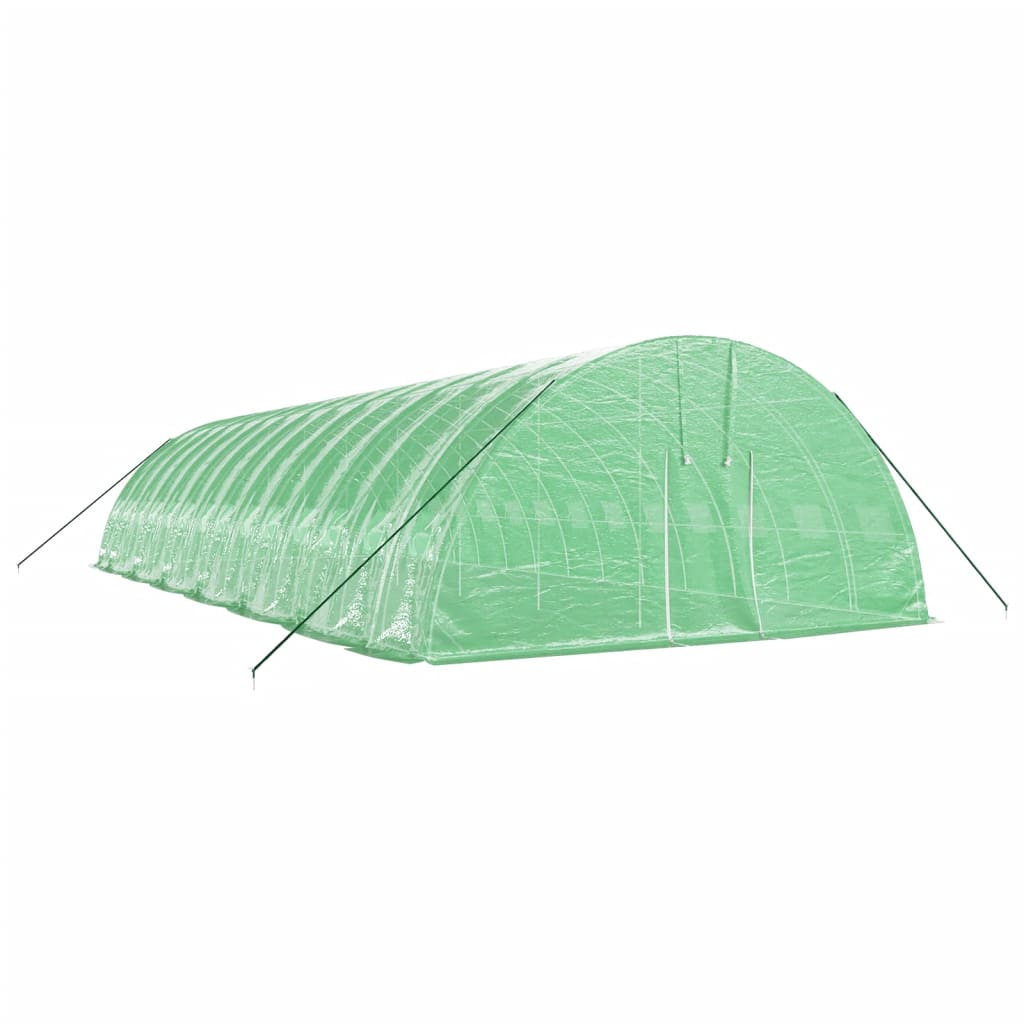 Vidaxl Tuinkas mit Stahlrahmen 84 m² 14x6x2,85 m Grün
