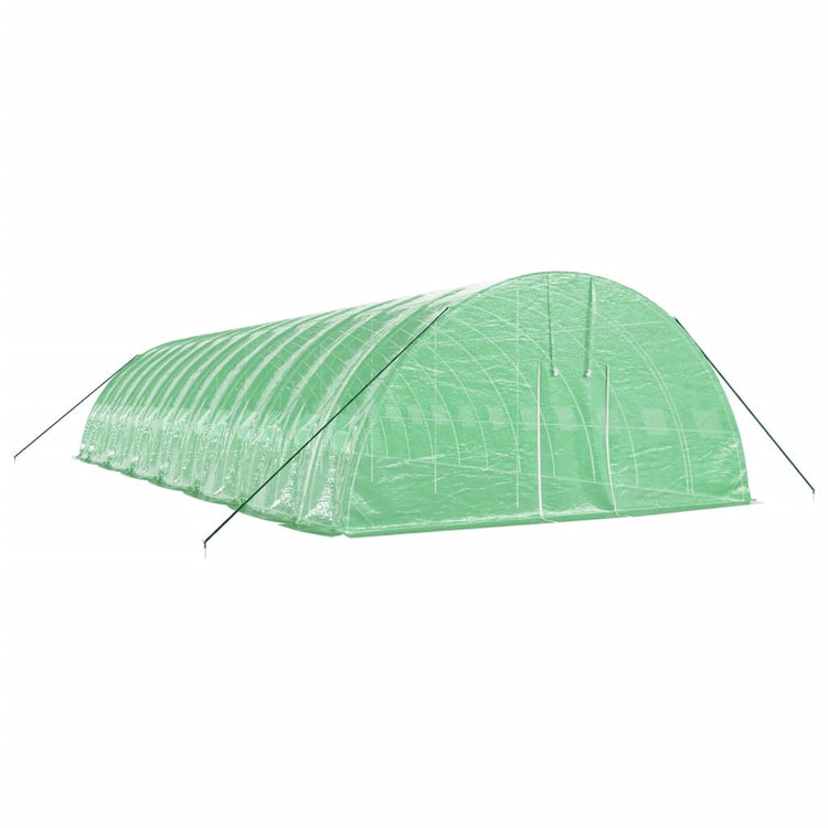 Vidaxl Tuinkas mit Stahlrahmen 84 m² 14x6x2,85 m Grün