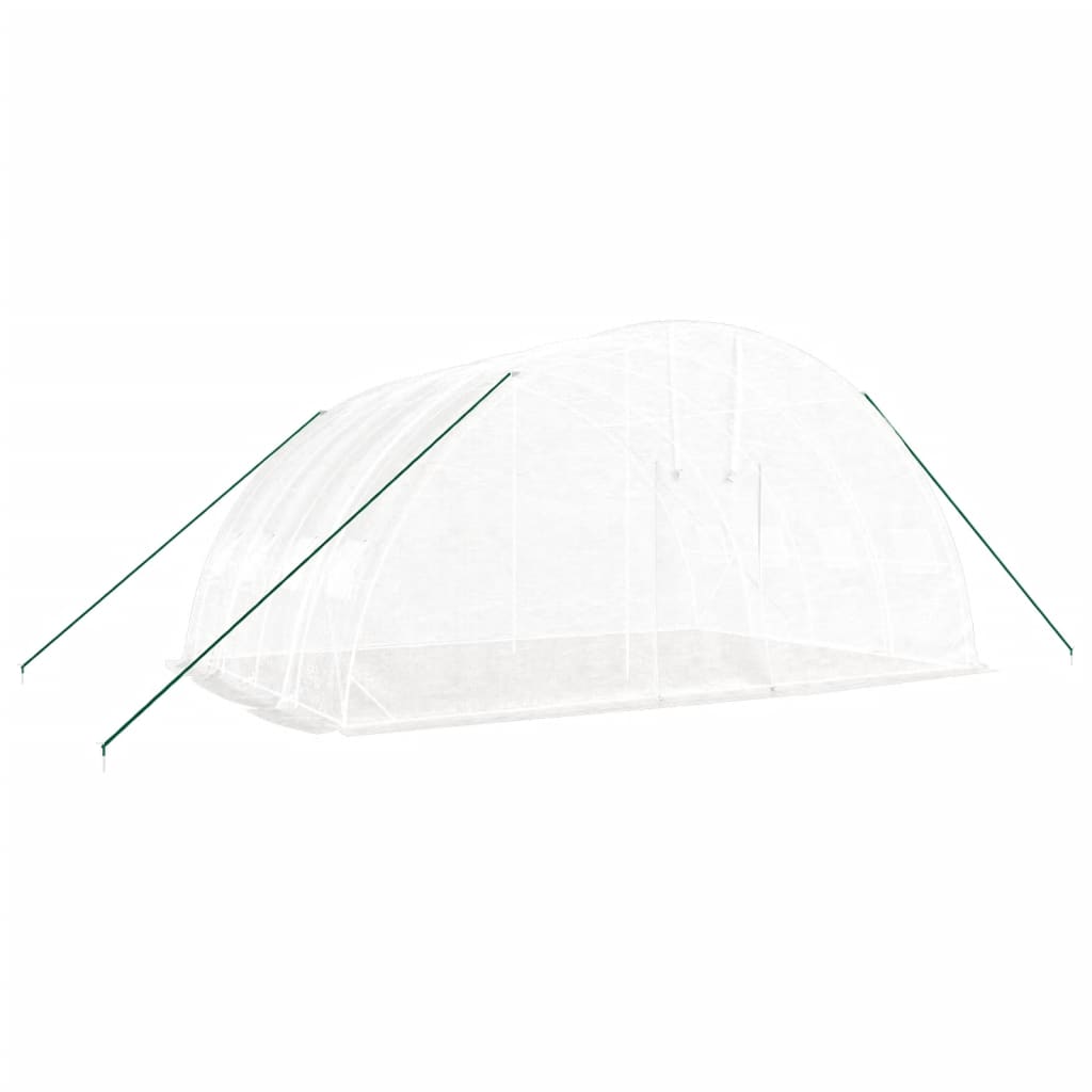 Vidaxl Tuinkas mit Stahlrahmen 24 m² 6x4x2,85 m Weiß